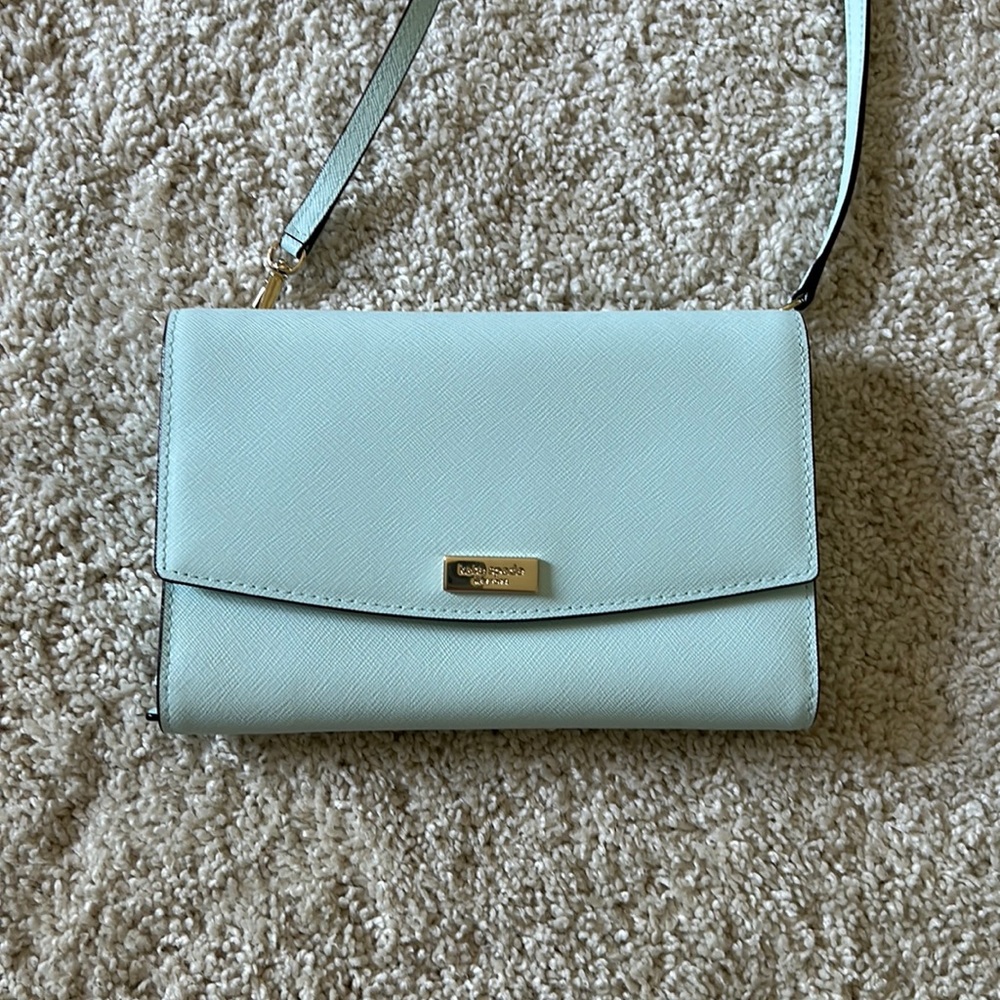Light blue/green Kate spade crossbody
